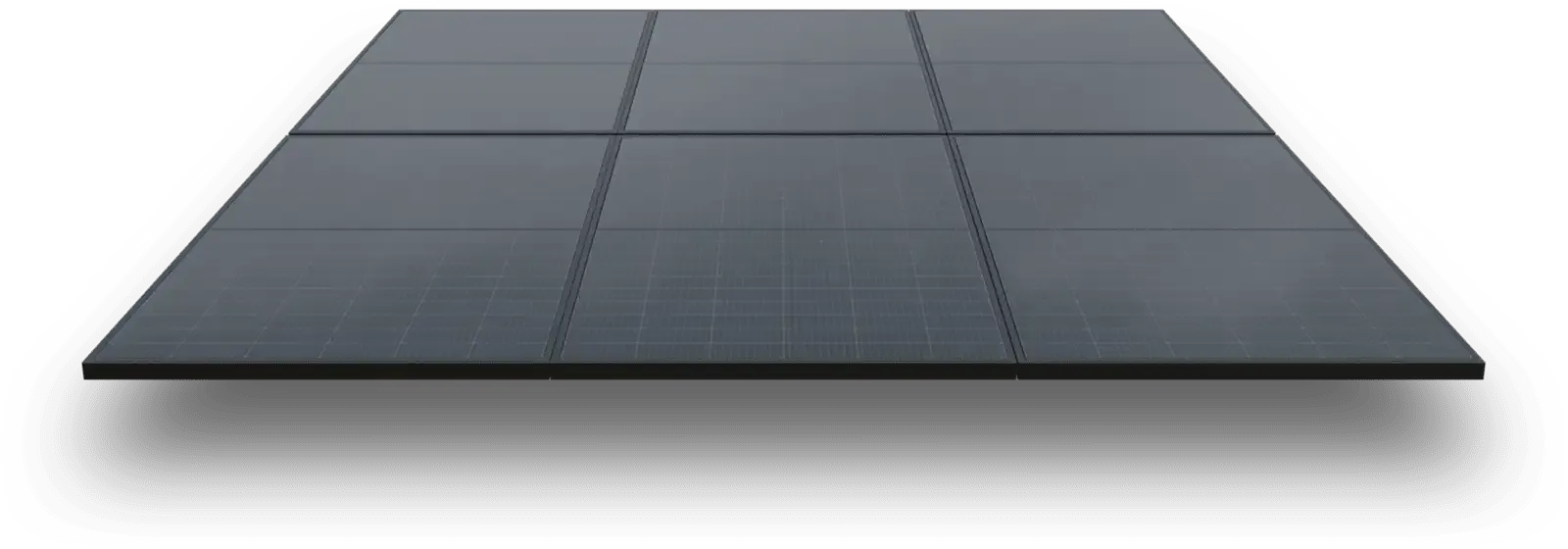 Black-on-Black solar panel array